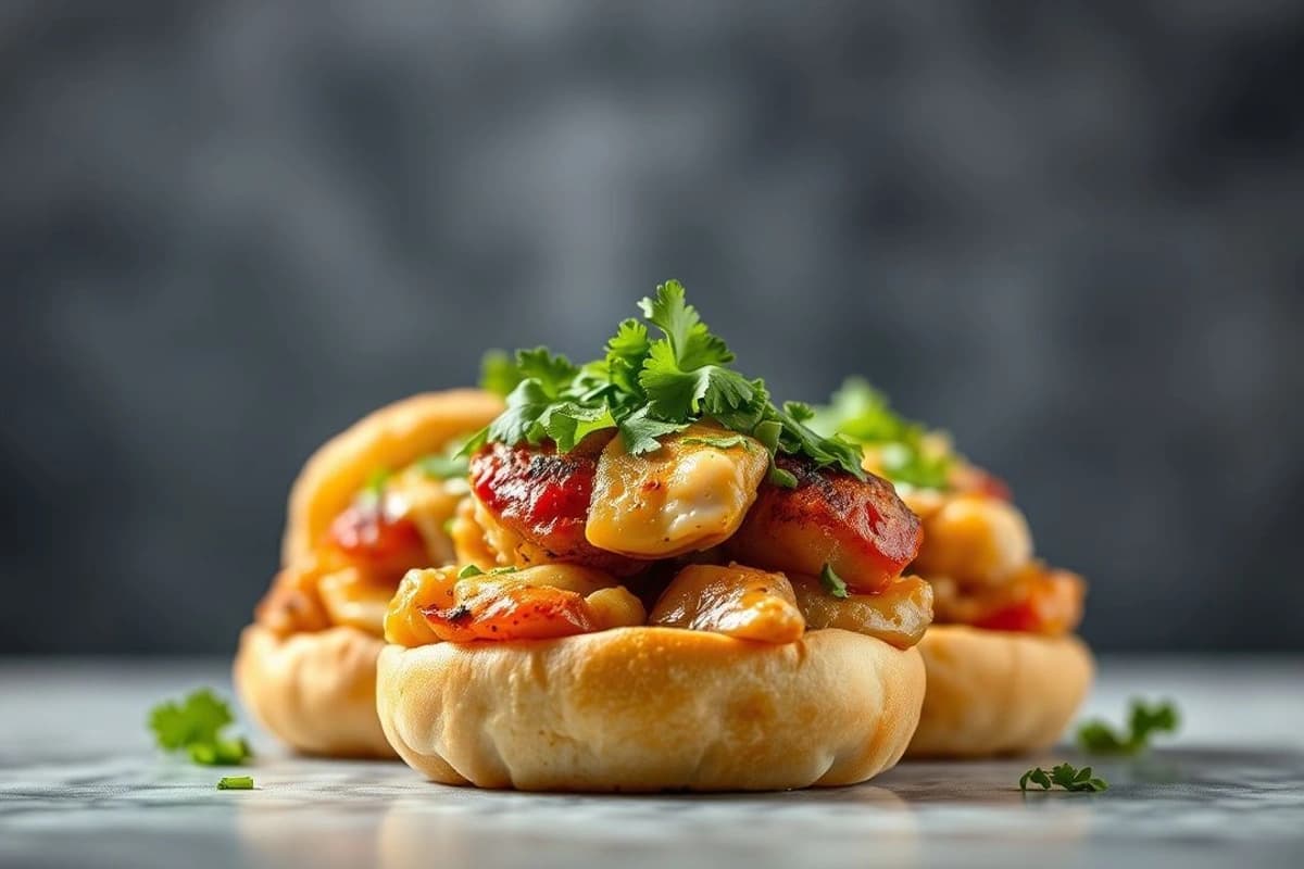 Bocaditos de Pollo al Churrasco con Pimentón y Cilantro Fresco