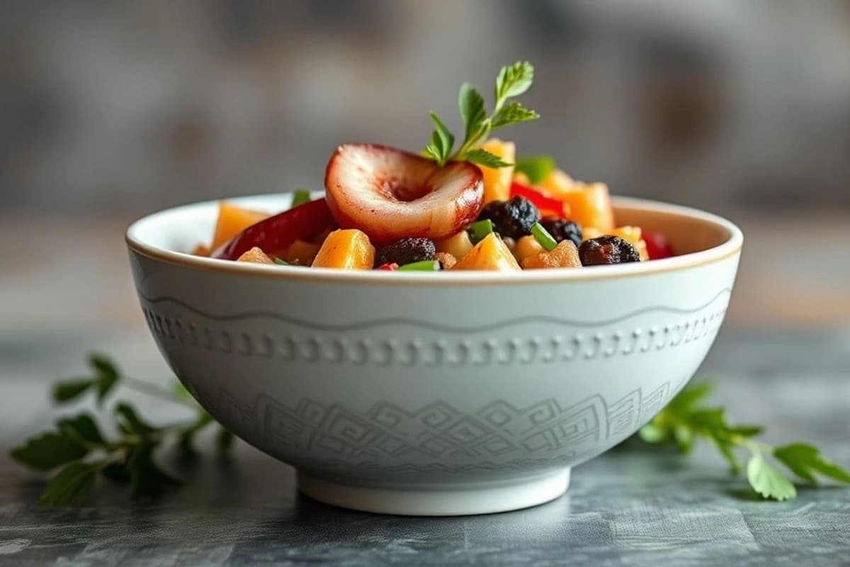 Bowl de Invierno Vietnamita-Francés con Verduras al Vapor