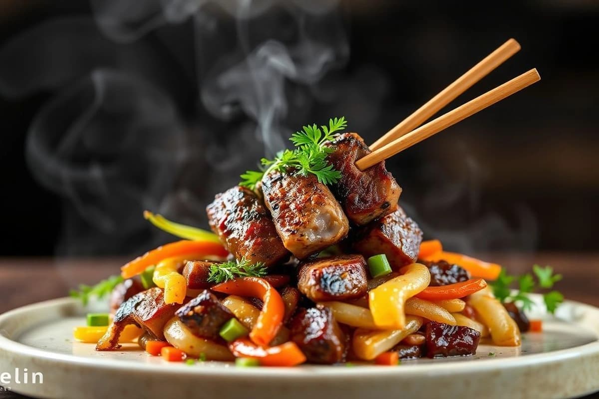 Bulgogi de Ternera Asada a la Parrilla con Verduras Coreanas