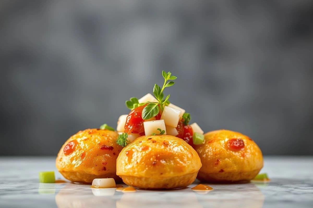 Búñuelos de Ternera con Salsa de Pescado Vietnamita