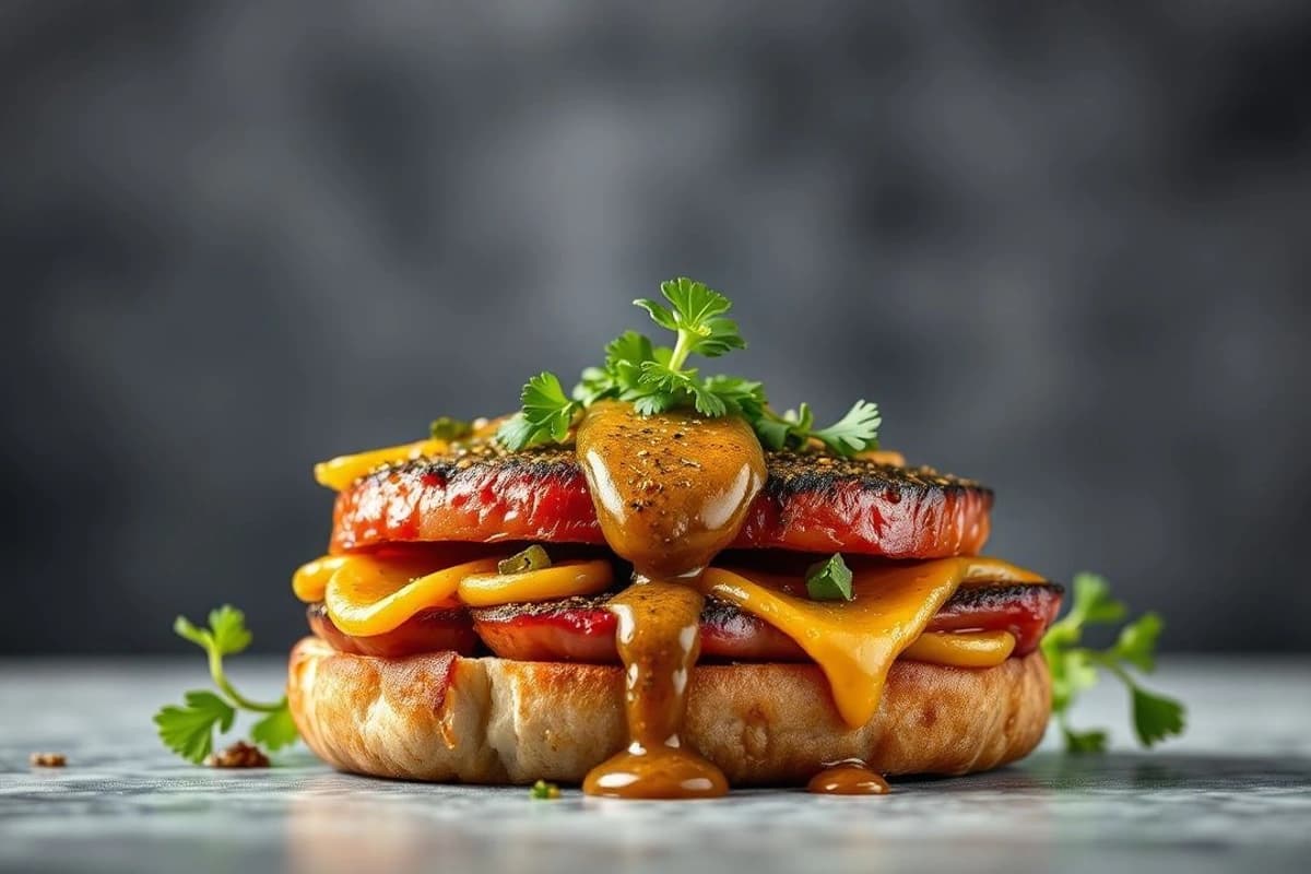 Choripán de Hongos con Cebolla Caramelizada y Chimichurri