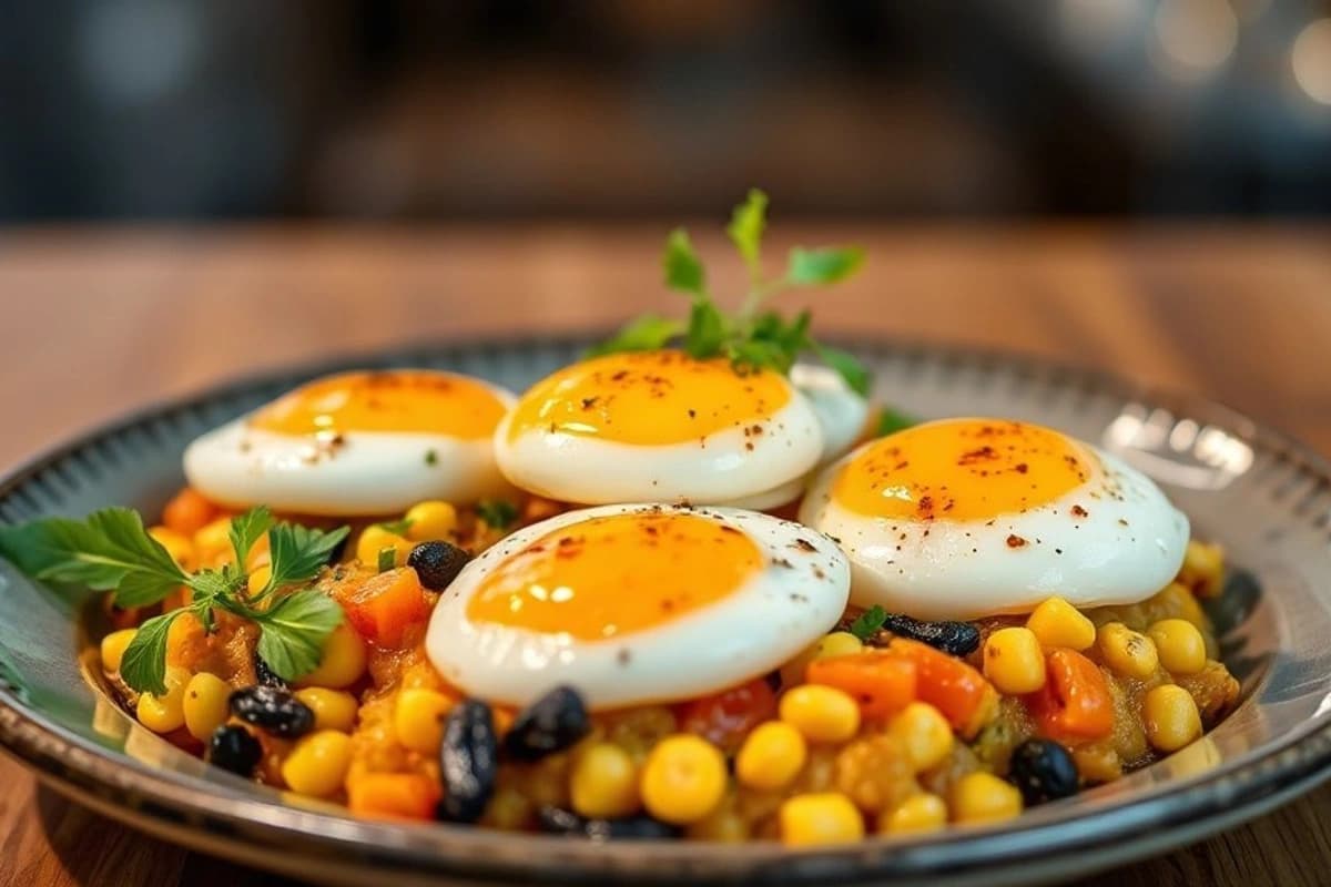 Eggs istanbul: Paella de huevo turca con sabores orientales