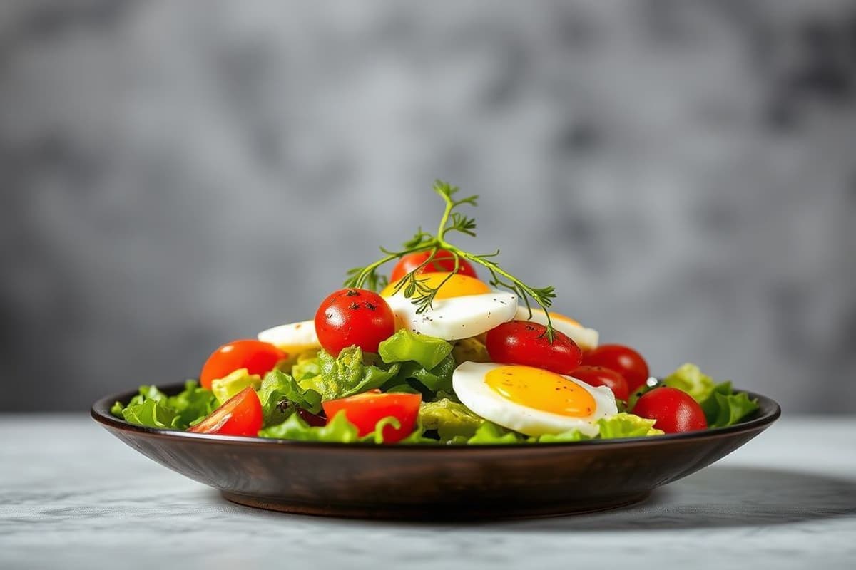 Eufórica Ensalada de Huevos con Tomates Cherry al Wok