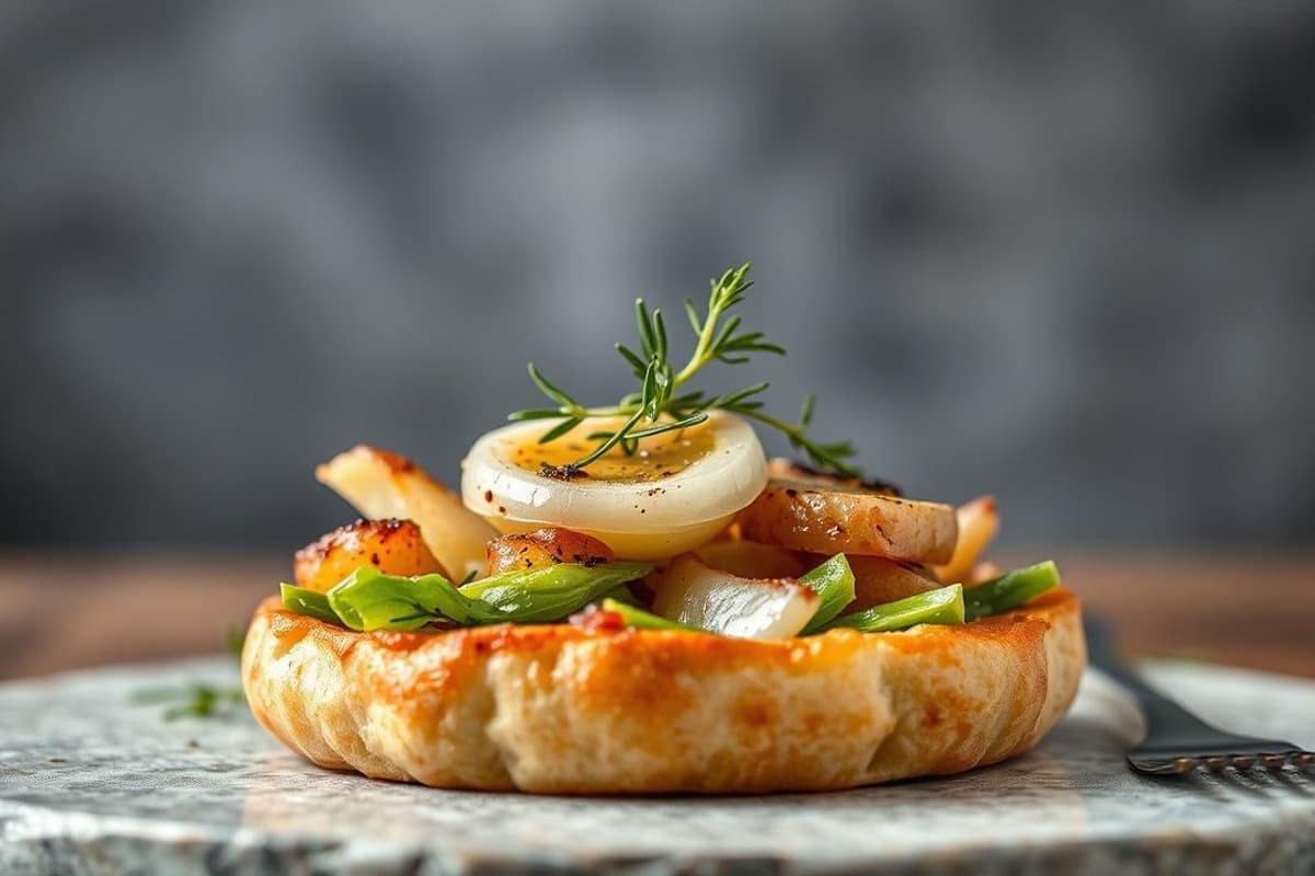 Fatayer de espinacas y setas silvestres al horno: un aperitivo vegano sublime