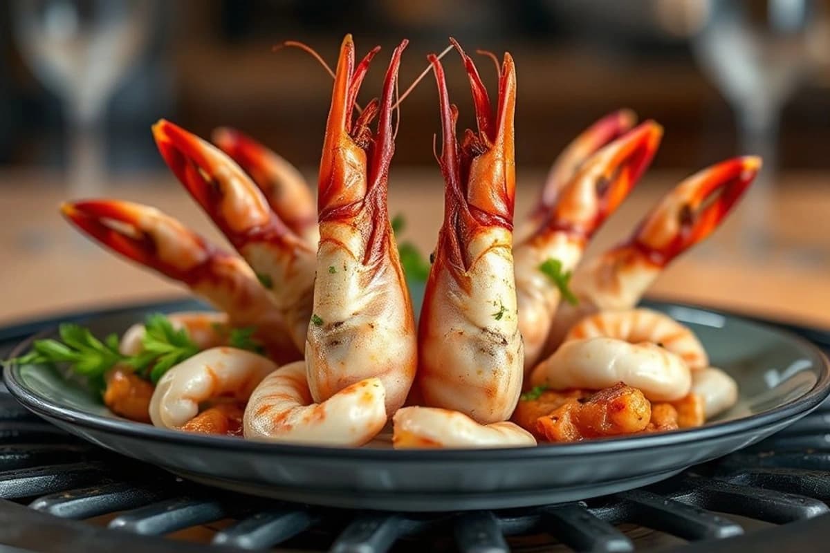 Gambas a la Parrilla con Sabor a Sicilia