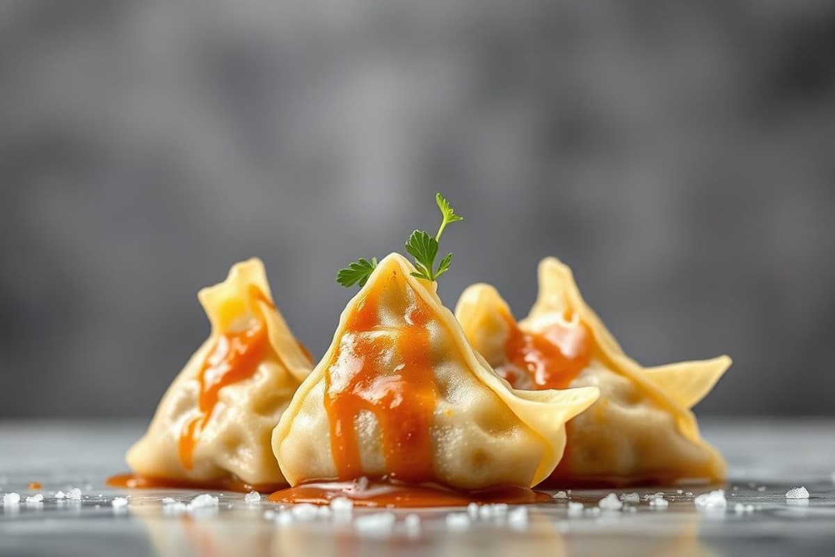 Gyoza de Pollo al Vapor con Salsa de Soja y Jengibre