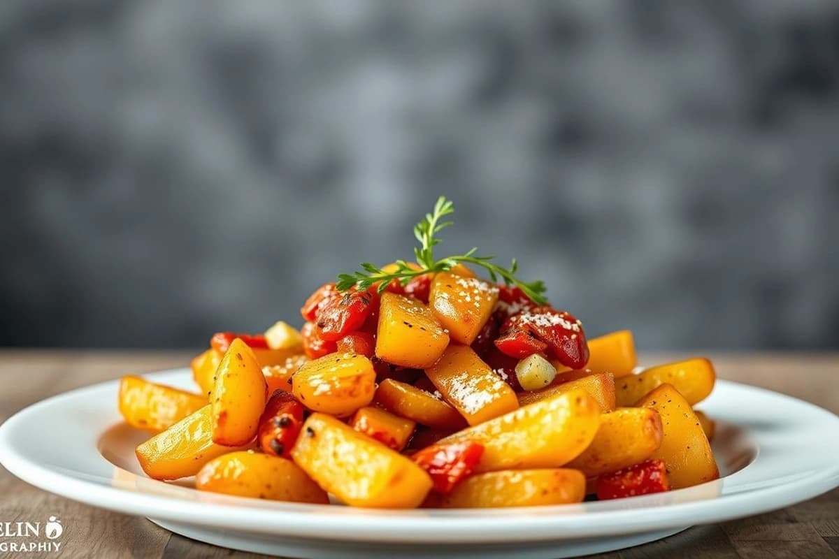 Patatas bravas con cordero al horno: un delicioso y picante plato español