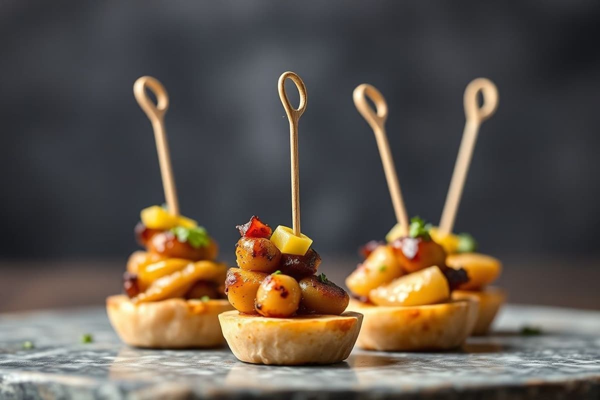 Pinchos de Setas de Cardo con Romero y Ajo Asados a la Plancha
