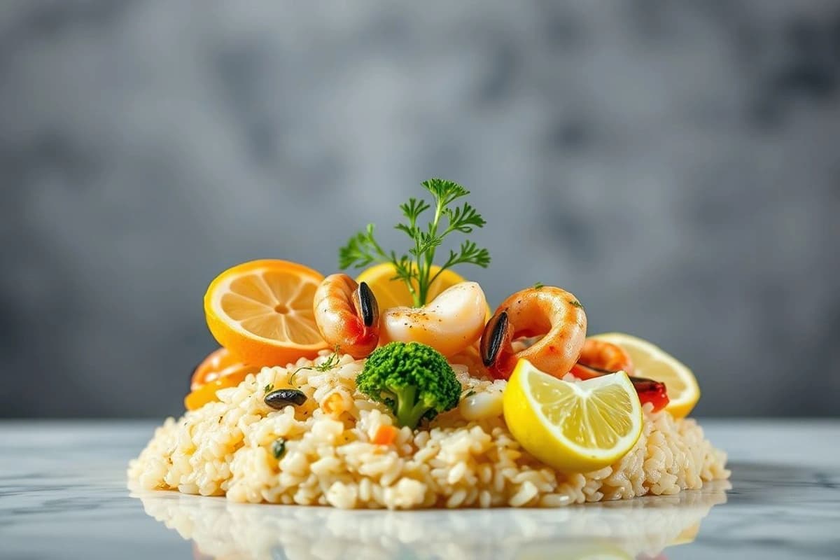 Sabor de la Costa: Caldo de Limas y Mariscos con Arroz Blanco y Brócoli