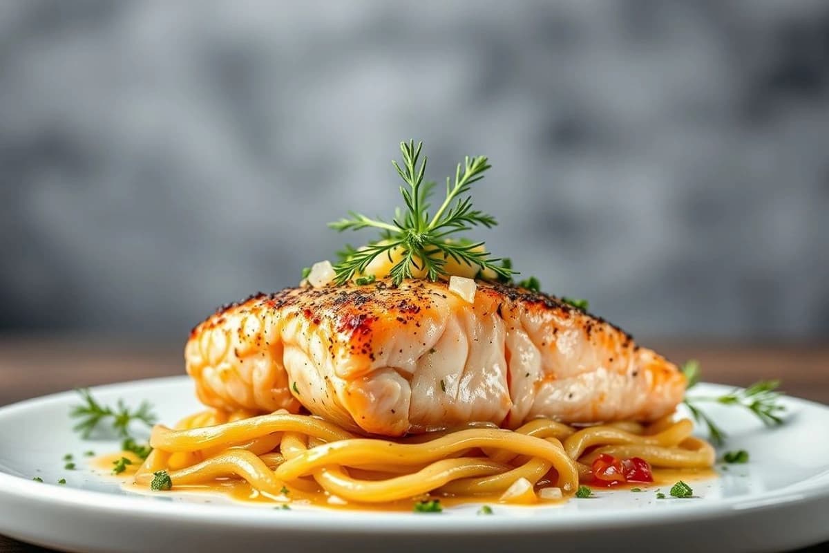 Salmon alla Griglia con Salsa de Limón y Hierbas Frescas