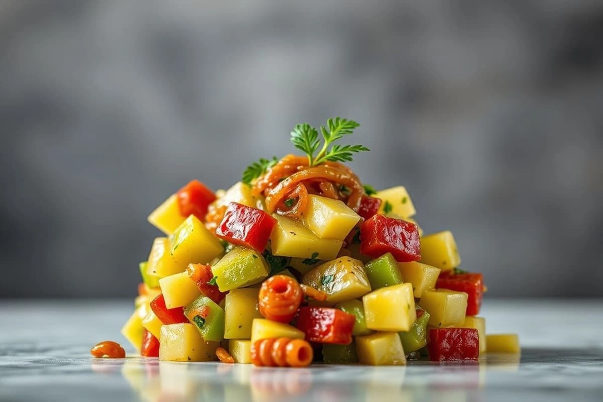 Salsa de aguacate fresca con chorizo mexicano y cebolla caramelizada