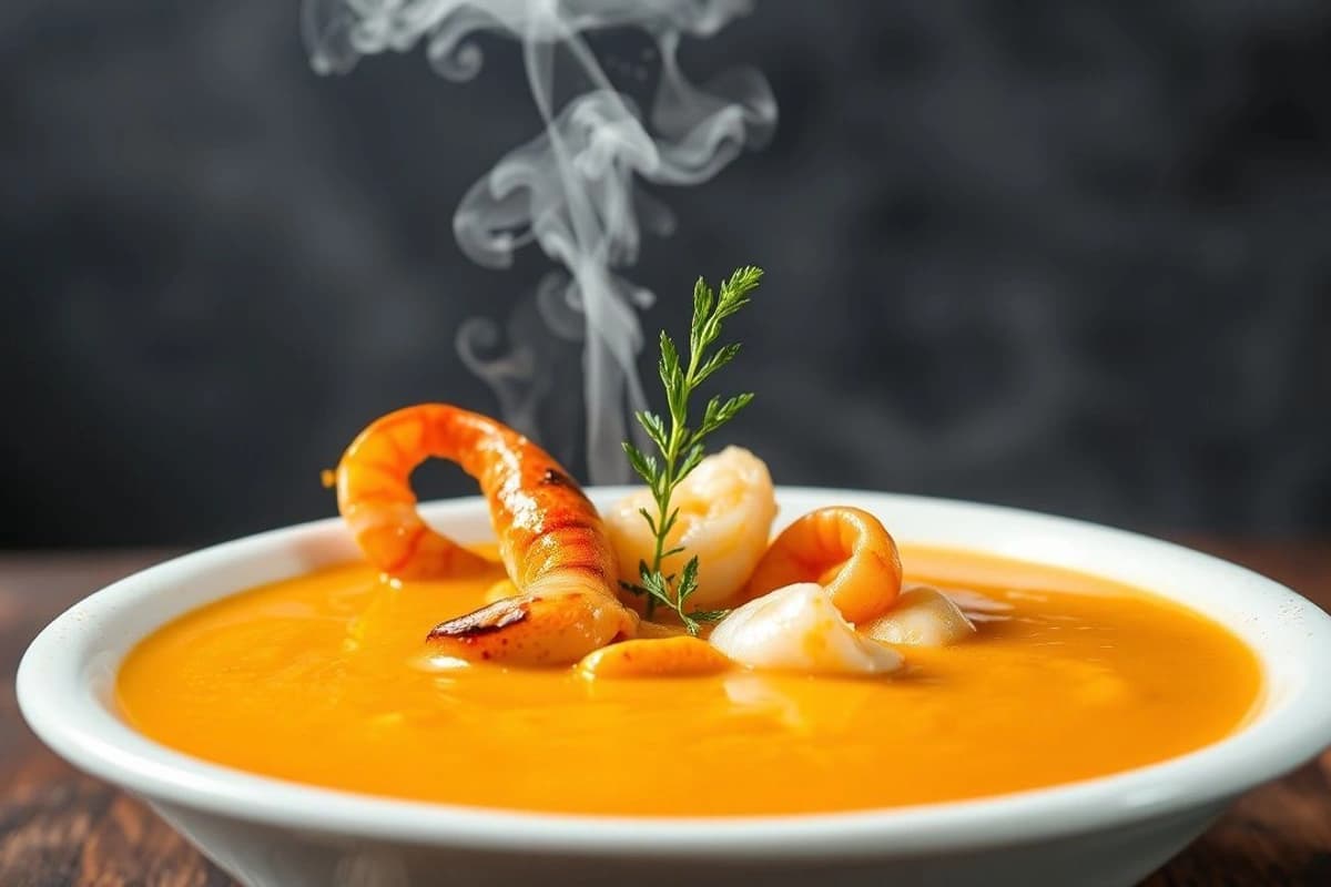 Sopa coreana de calabaza con mariscos al vapor: Un festín para los sentidos