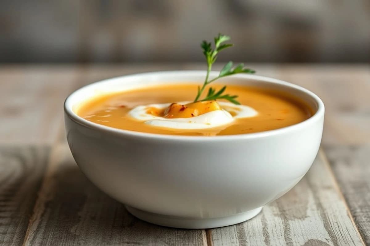 Sopa de cerdo tailandesa con calabaza y coco