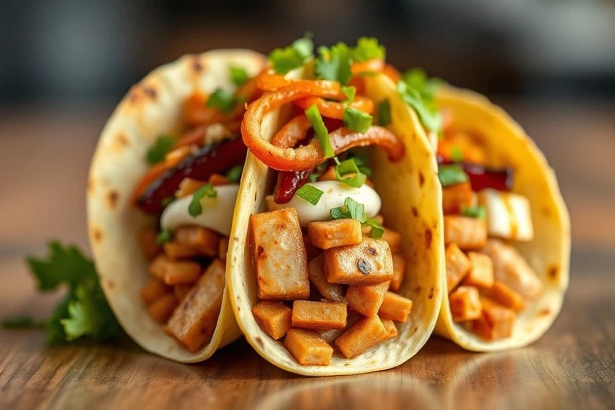 Tacos de Bulgogi con Tofu y Soja: Un Sabor Coreano en Tus Boca