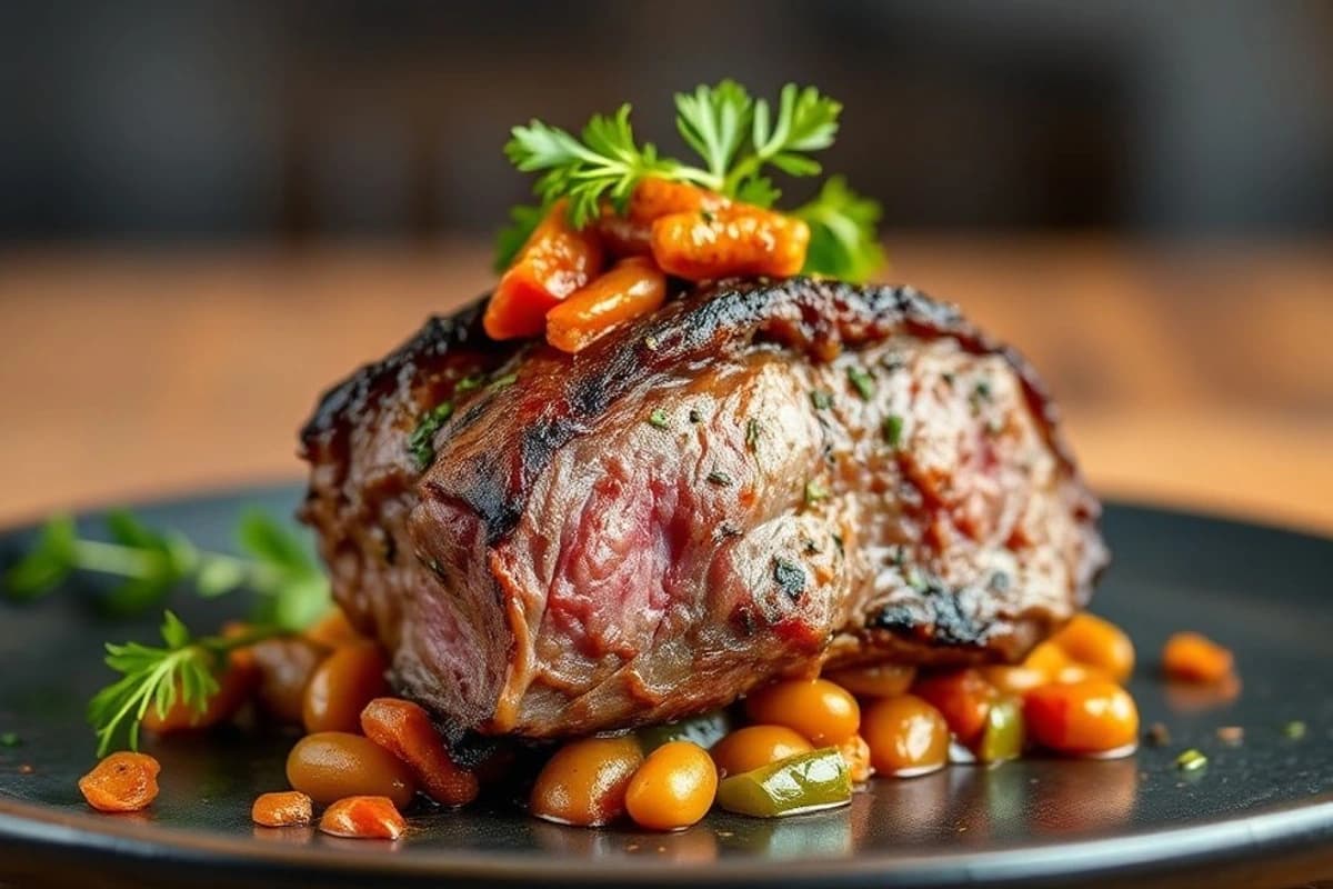 Ternera al Carbon Incremental con Salsa de Chipotle Fresca y Calabacín Asado