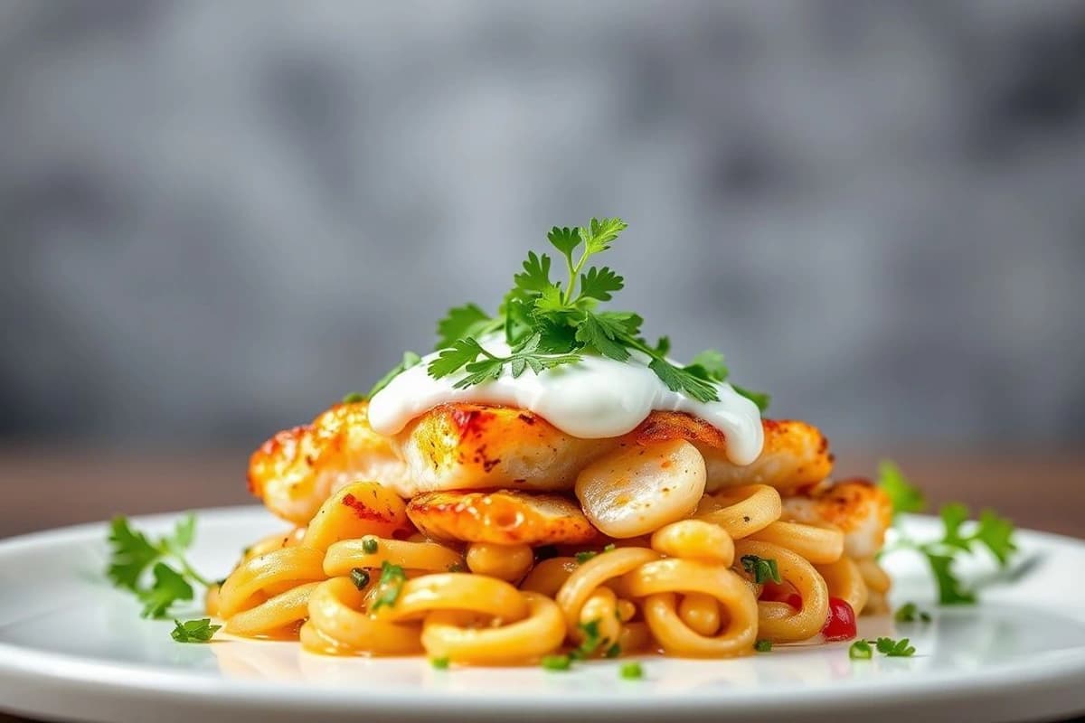 Tikka de Pescado Blanco con Salsa de Yogur y Cilantro