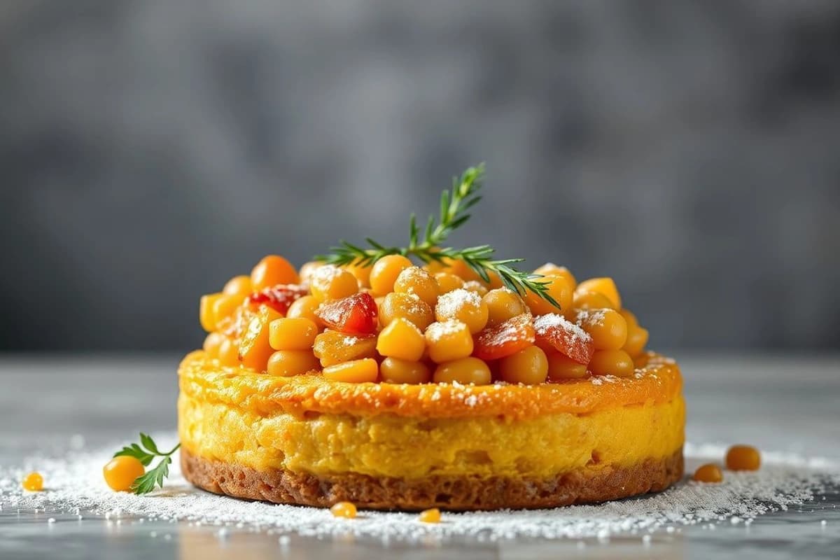 Torta de calabaza y garbanzos con pasas y canela: un postre dulce y complejo