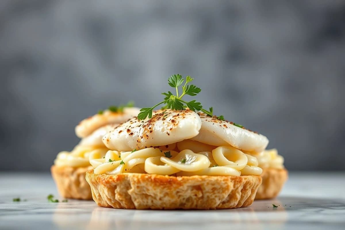 Tortas de Pescado Blanco con Ali Berek y Salsa de Limón Fresco