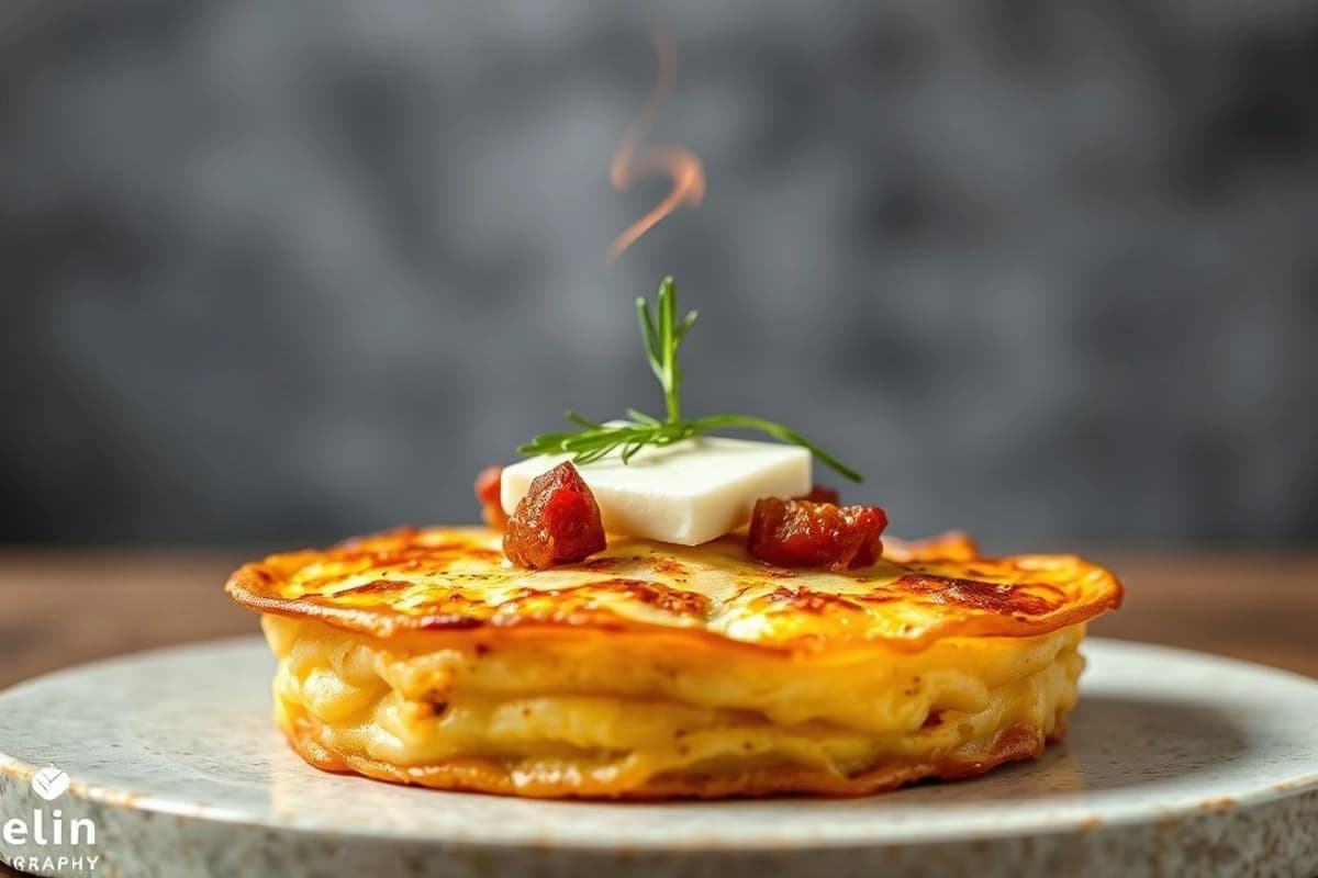 Tortilla de Patatas con Chorizo y Queso Manchego: Un Clásico Español con un Toque de Fuego