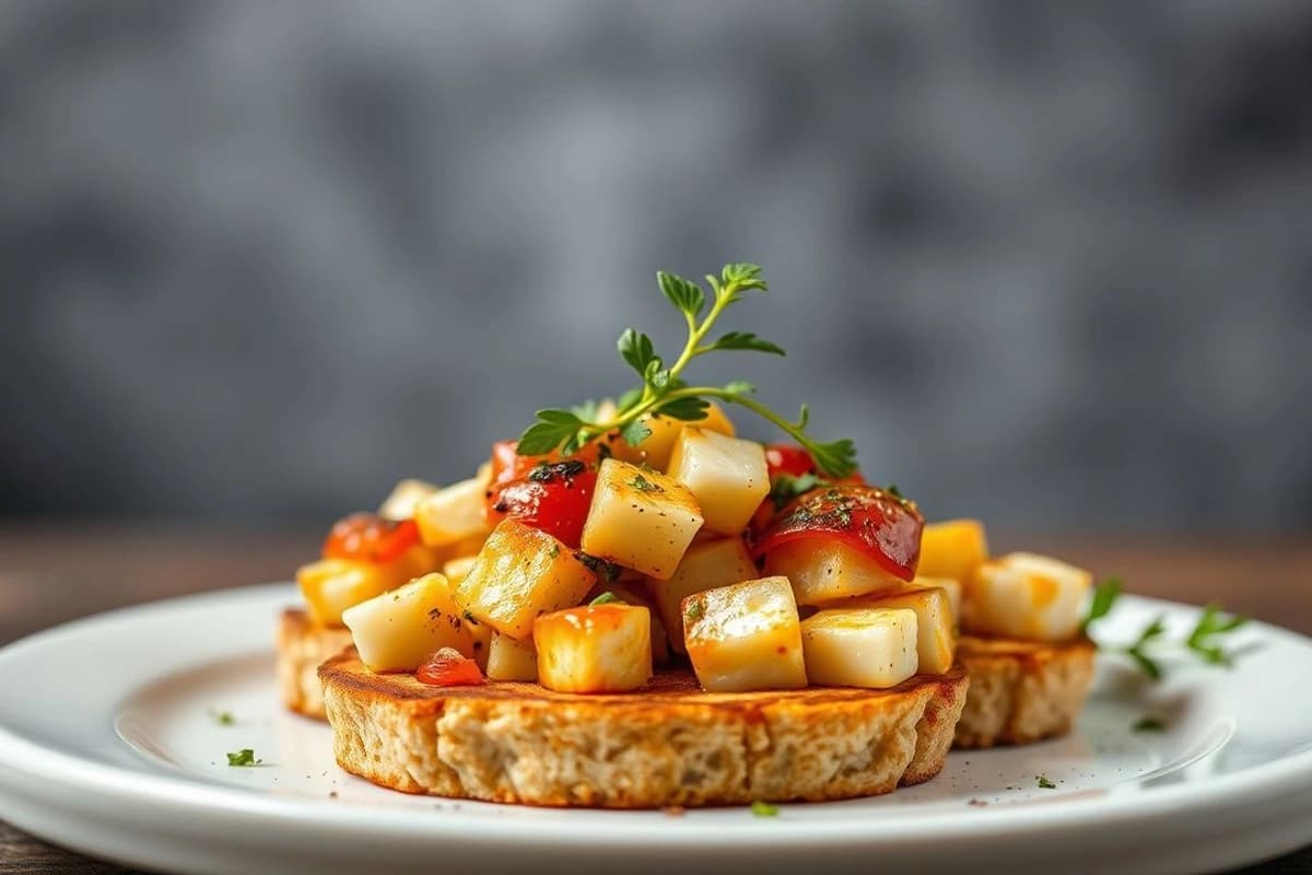 Tostadas de Tofu al Horno con Salsa de Ajo y Jengibre: Un Plato Exquisito para Fiesta con Amigos