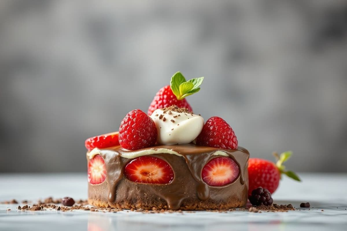 willing Chocolate y Frutas Rojas con Crema de Mascarpone